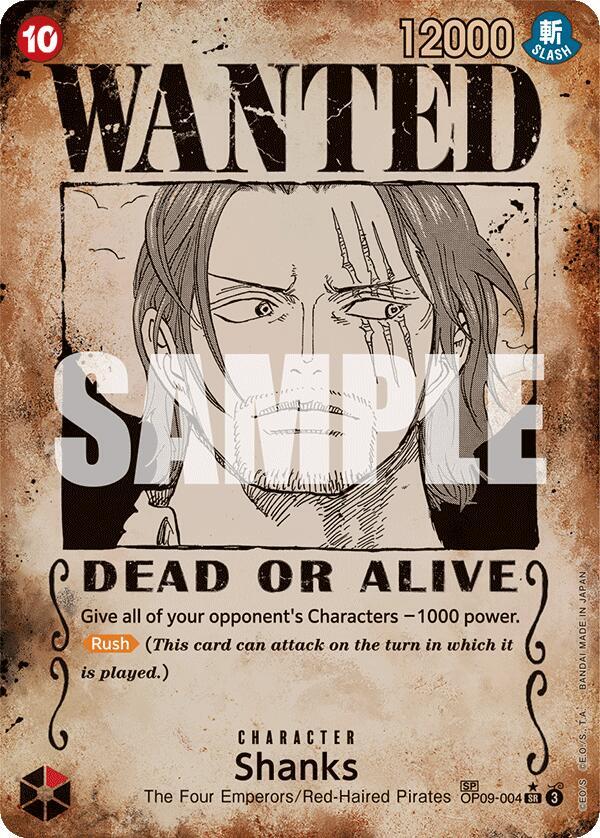 Shanks (004) (Wanted Poster) (OP09-004)