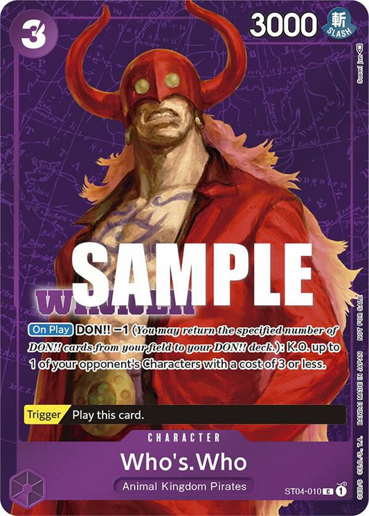 Who's.Who (Tournament Pack Vol. 3) [Winner] (ST04-010)
