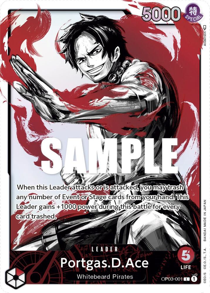 Portgas.D.Ace (Alternate Art) (OP03-001)