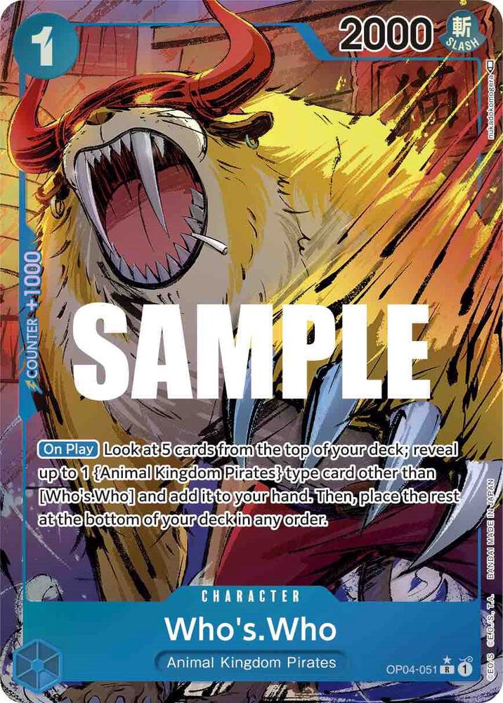 Who's.Who (Alternate Art) (OP04-051)