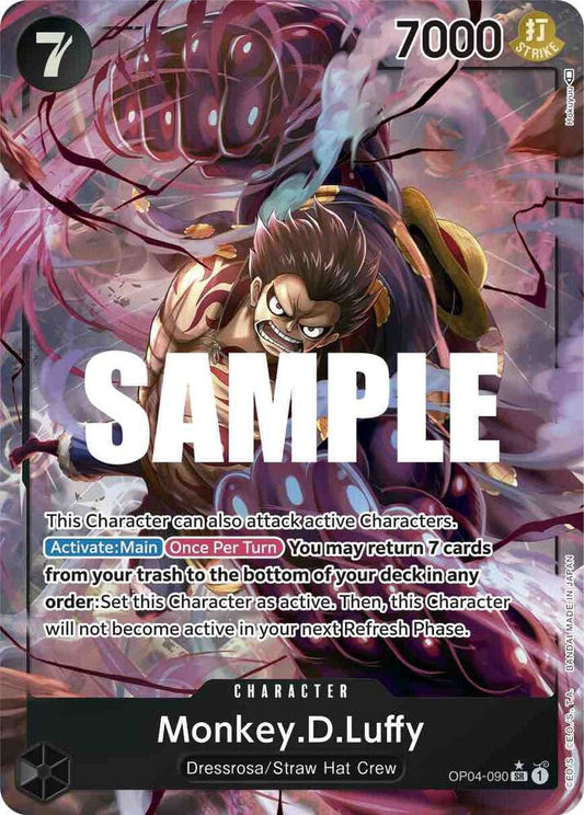 Monkey.D.Luffy (090) (Alternate Art) (OP04-090)