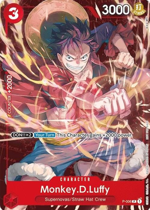 Monkey.D.Luffy - P-006 (Retail Promo) - One Piece Promotion Cards (OP-PR)
