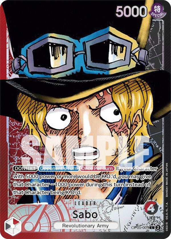 Sabo (001) (Alternate Art) (OP05-001)