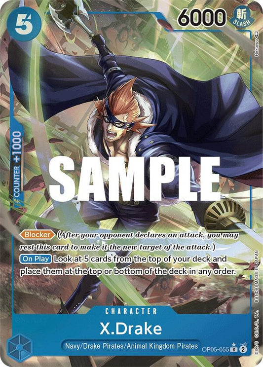 X.Drake (Alternate Art) (OP05-055)