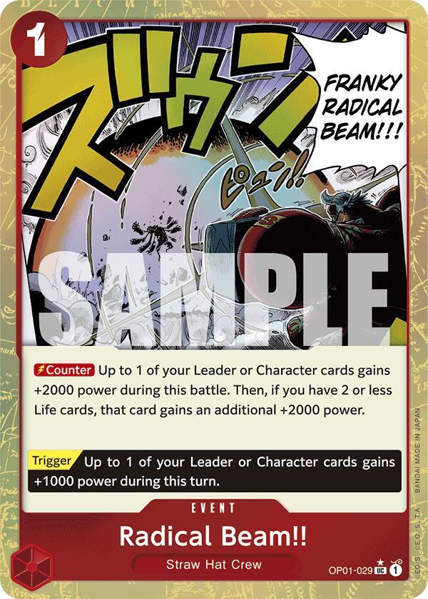 Radical Beam!! (Textured Foil) (OP01-029)