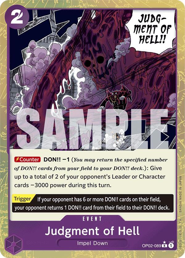 Judgment of Hell (Textured Foil) (OP02-089)