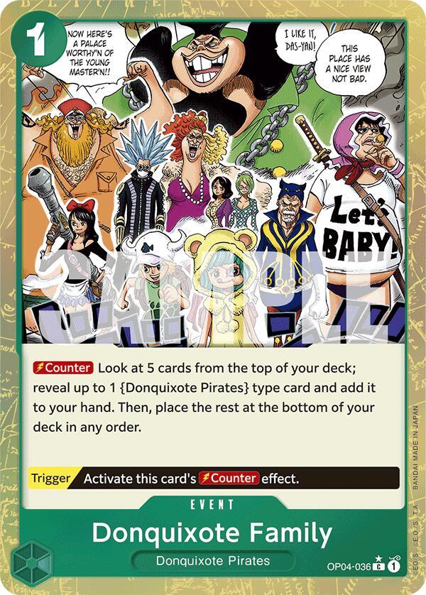 Donquixote Family (Textured Foil) (OP04-036)
