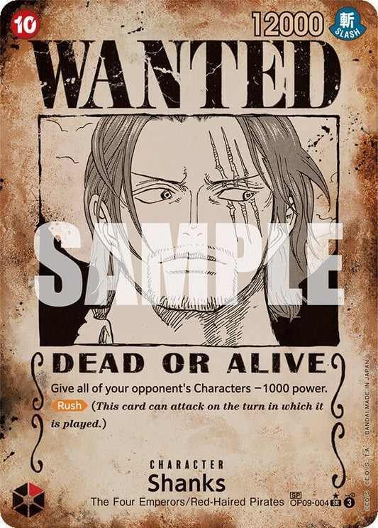 Shanks (004) (Wanted Poster) (OP09-004)