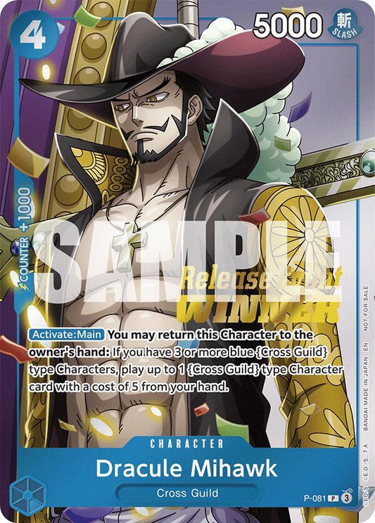 Dracule Mihawk (A Fist of Divine Speed Release Event Winner) (P-081)