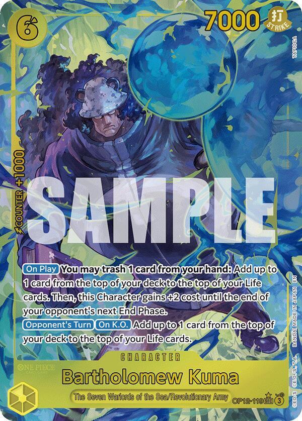 Bartholomew Kuma (Alternate Art) (OP12-119)
