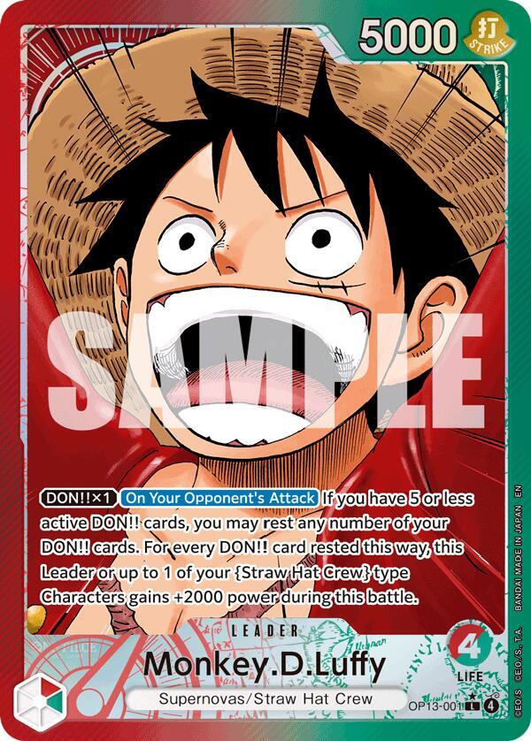 Monkey.D.Luffy (001) (Alternate Art) (OP13-001)