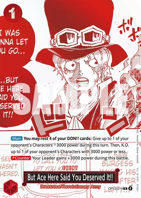 But Ace Here Said You Deserved It!! (3rd Anniversary Treasure Campaign Pack) (OP13-019)