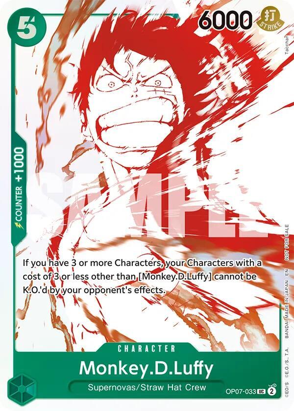 Monkey.D.Luffy - OP07-033 (3rd Anniversary Treasure Campaign Pack) (OP07-033)