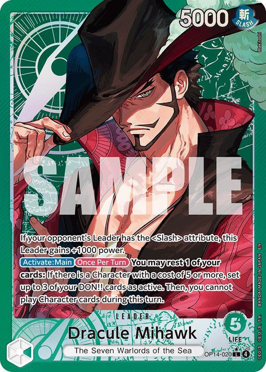 Dracule Mihawk - OP14-020 (Alternate Art) (OP14-020)