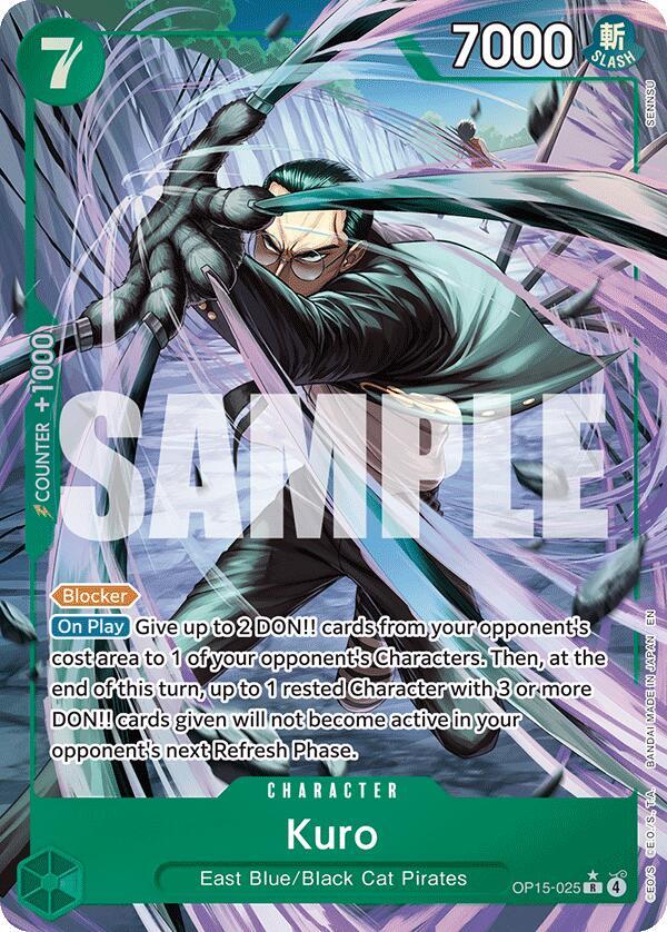 Kuro (Alternate Art) (OP15-025) – Arcardia Collectibles & Exchange