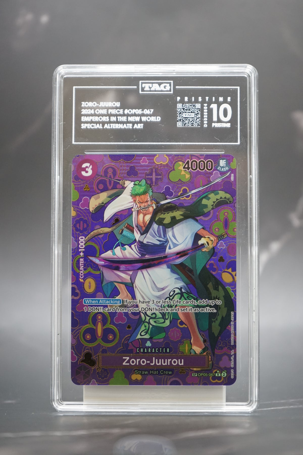 2024 One Piece OP09 Emperors in the New World #067 – Zoro-Juurou 
