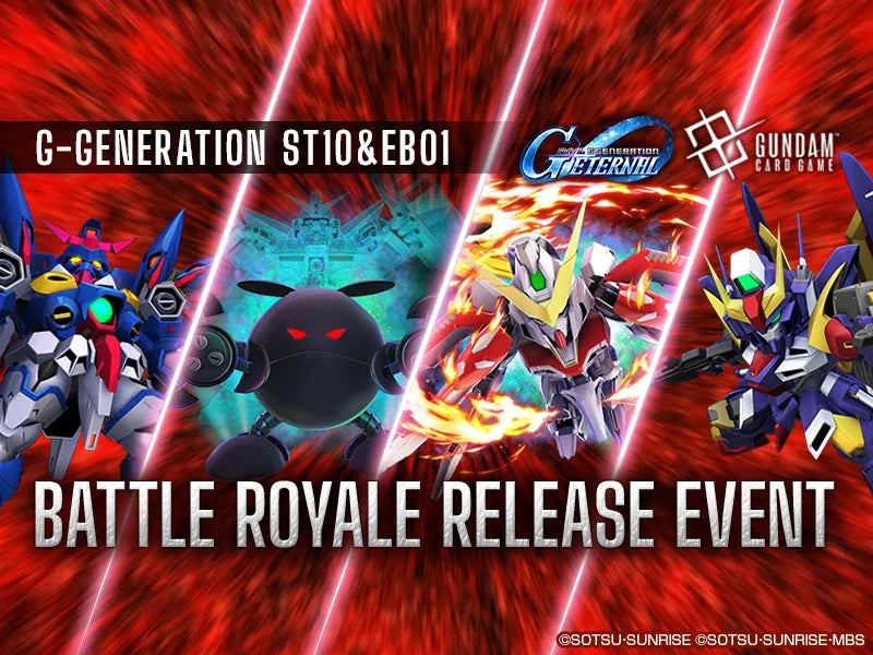 Gundam G-GENERATION ST10&EB01 Battle Royale Release Event - June 28th 1PM
