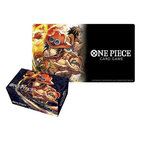 One Piece Trading Card Game - Playmat / Storage Box Set - Portgas.D.Ace
