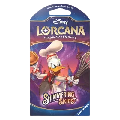 Disney Lorcana Trading Card Game - Sleeved Booster Pack - Shimmering Skies - English