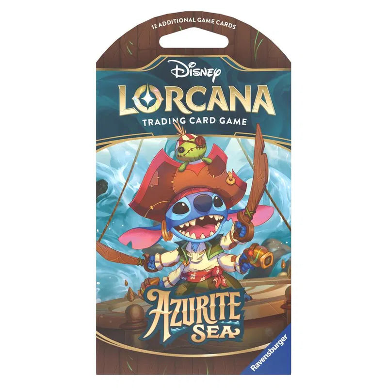 Disney Lorcana Trading Card Game - Sleeved Booster Pack - Azurite Sea - English